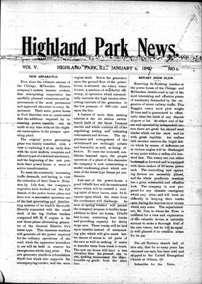 Highland Park News (1874), 6 Jan 1899