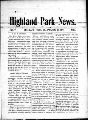 Highland Park News (1874), 20 Jan 1899