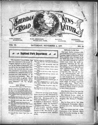 Sheridan Road News-Letter (1889), 4 Nov 1899