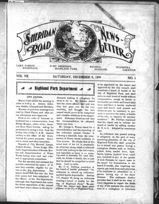 Sheridan Road News-Letter (1889), 9 Dec 1899