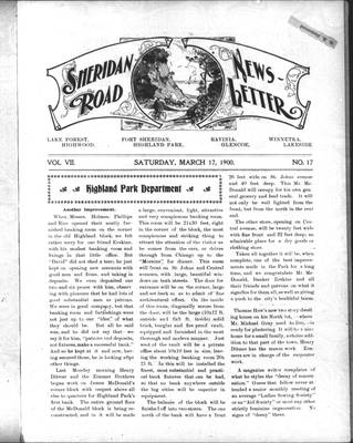 Sheridan Road News-Letter (1889), 17 Mar 1900