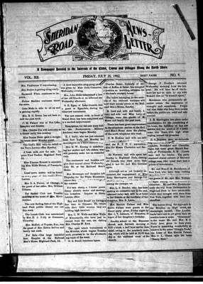 Sheridan Road News-Letter (1889), 25 Jul 1902