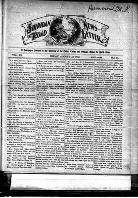 Sheridan Road News-Letter (1889), 22 Aug 1902