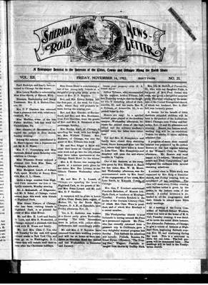 Sheridan Road News-Letter (1889), 14 Nov 1902