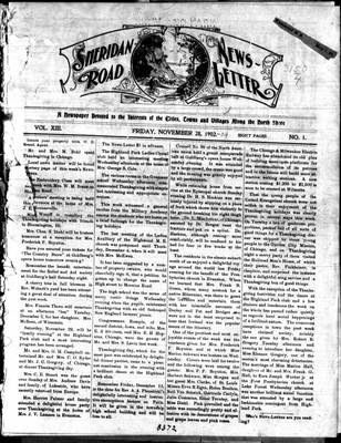 Sheridan Road News-Letter (1889), 28 Nov 1902