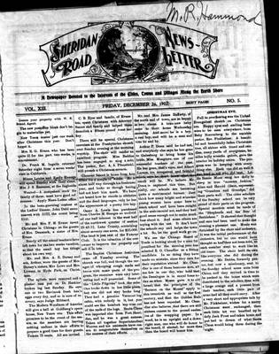 Sheridan Road News-Letter (1889), 26 Dec 1902