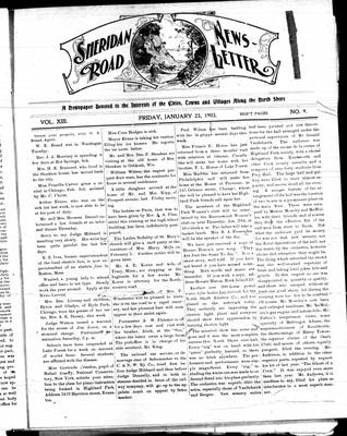 Sheridan Road News-Letter (1889), 23 Jan 1903