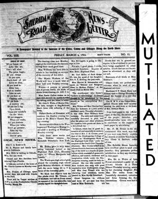 Sheridan Road News-Letter (1889), 6 Mar 1903