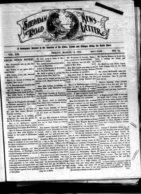 Sheridan Road News-Letter (1889), 13 Mar 1903