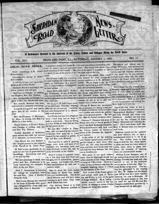 Sheridan Road News-Letter (1889), 1 Aug 1903