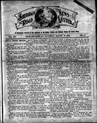 Sheridan Road News-Letter (1889), 29 Aug 1903