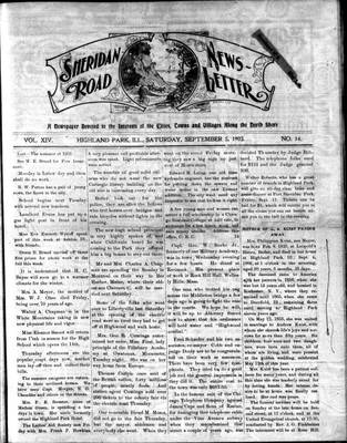 Sheridan Road News-Letter (1889), 5 Sep 1903