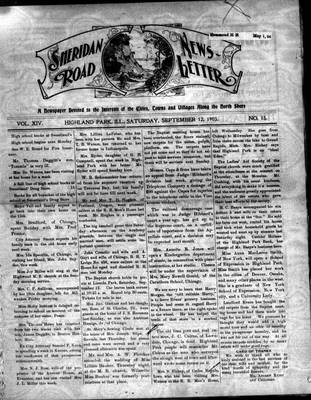 Sheridan Road News-Letter (1889), 12 Sep 1903