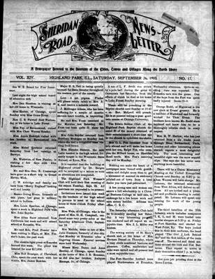 Sheridan Road News-Letter (1889), 26 Sep 1903