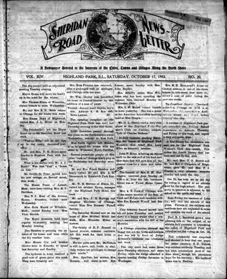 Sheridan Road News-Letter (1889), 17 Oct 1903