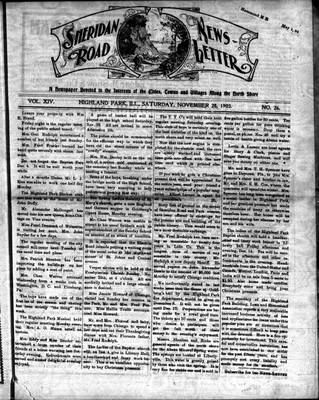 Sheridan Road News-Letter (1889), 28 Nov 1903