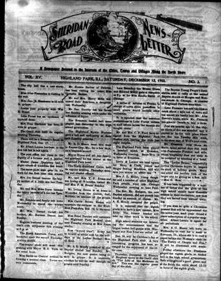 Sheridan Road News-Letter (1889), 12 Dec 1903