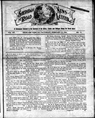 Sheridan Road News-Letter (1889), 27 Feb 1904