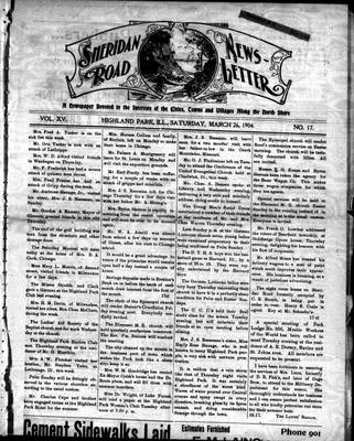 Sheridan Road News-Letter (1889), 26 Mar 1904