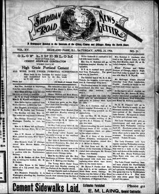 Sheridan Road News-Letter (1889), 23 Apr 1904