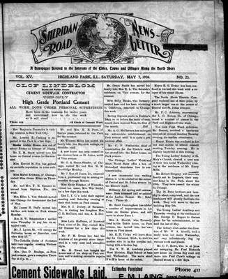 Sheridan Road News-Letter (1889), 14 May 1904