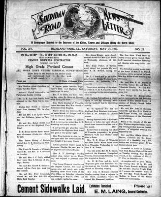 Sheridan Road News-Letter (1889), 21 May 1904