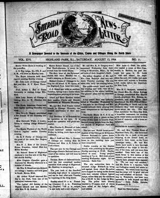 Sheridan Road News-Letter (1889), 13 Aug 1904