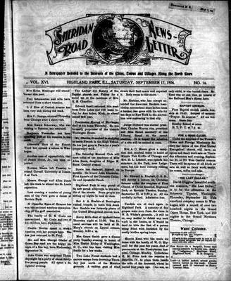 Sheridan Road News-Letter (1889), 17 Sep 1904