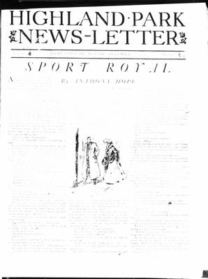 Highland Park News-Letter (1904), 3 Dec 1904