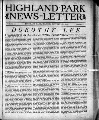 Highland Park News-Letter (1904), 28 Jan 1905