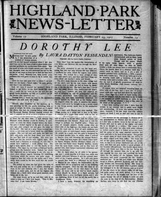 Highland Park News-Letter (1904), 25 Feb 1905