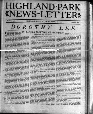 Highland Park News-Letter (1904), 8 Apr 1905