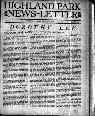 Highland Park News-Letter (1904), 22 Apr 1905