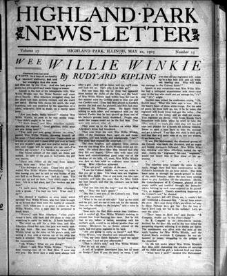 Highland Park News-Letter (1904), 20 May 1905