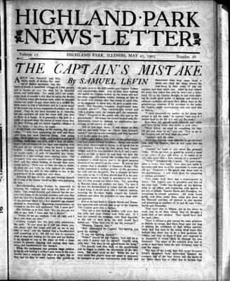 Highland Park News-Letter (1904), 27 May 1905