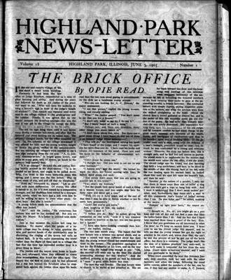 Highland Park News-Letter (1904), 3 Jun 1905