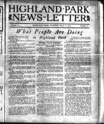 Highland Park News-Letter (1904), 8 Jul 1905