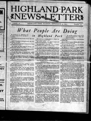 Highland Park News-Letter (1904), 9 Sep 1905