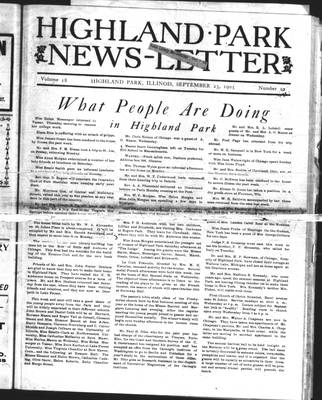 Highland Park News-Letter (1904), 23 Sep 1905