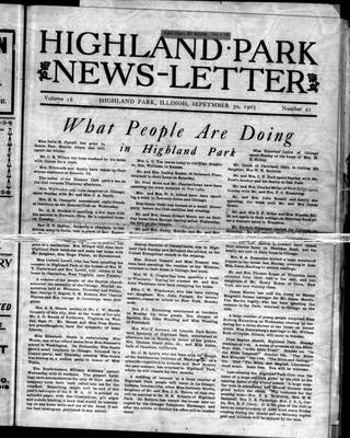 Highland Park News-Letter (1904), 30 Sep 1905