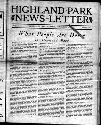 Highland Park News-Letter (1904), 4 Nov 1905