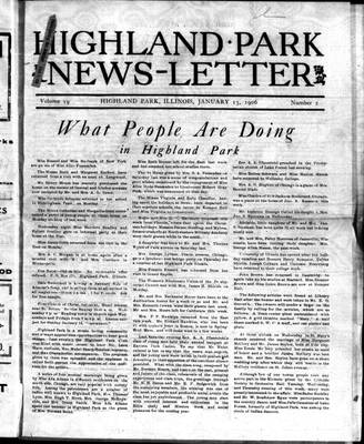 Highland Park News-Letter (1904), 13 Jan 1906