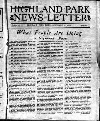 Highland Park News-Letter (1904), 27 Jan 1906