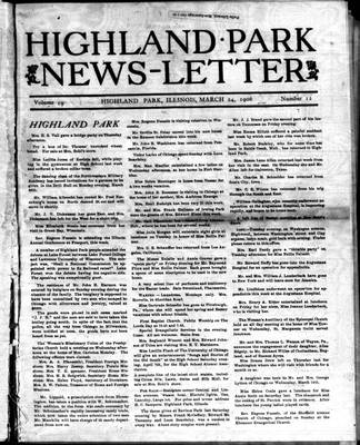 Highland Park News-Letter (1904), 24 Mar 1906