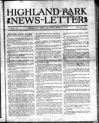 Highland Park News-Letter (1904), 7 Apr 1906