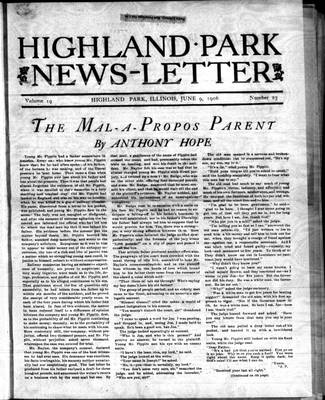 Highland Park News-Letter (1904), 9 Jun 1906