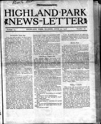 Highland Park News-Letter (1904), 30 Jun 1906