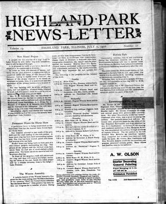 Highland Park News-Letter (1904), 7 Jul 1906