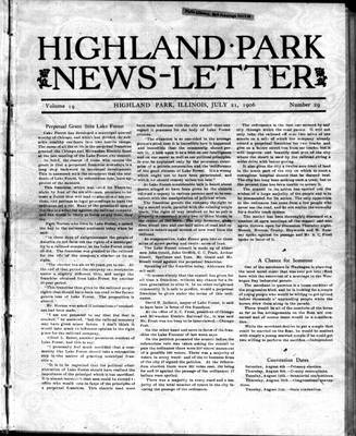 Highland Park News-Letter (1904), 21 Jul 1906