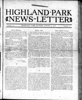 Highland Park News-Letter (1904), 4 Aug 1906